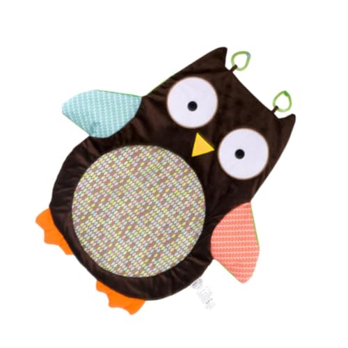 YARNOW 1 Stück Owl Krabbelmatte für Junge Mädchen Weiche rutschfeste Spielmatte mit Niedlichem Design Krabbeln im Wohnzimmer oder Schlafzimmer Fördert die Muskulatur Gesundheit Ihres von YARNOW