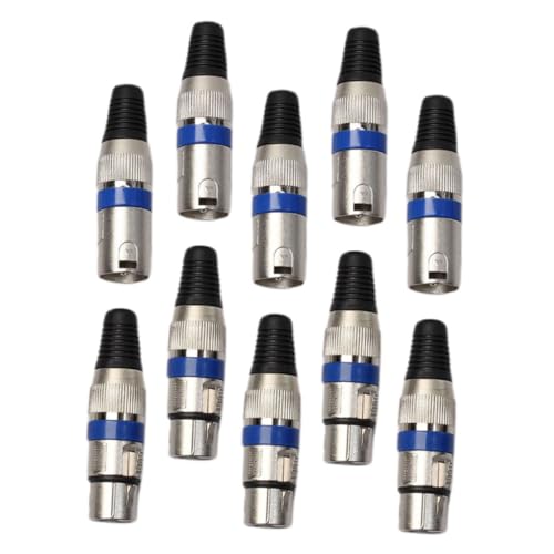 YARNOW 10 Stück Pin Male und Female Robuste Mikrofonstecker für Stabile Klangübertragung Professionellen Sound Systemen YARNOW 10 Stück Pin Male und Female Robuste Mikrofonstecker für Stabile Klangübertragung Professionellen Sound Systemen von YARNOW