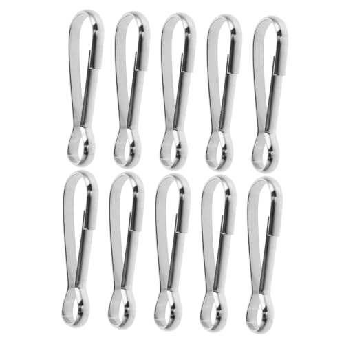 YARNOW 10 Stück Teiliges Metall Fahnenmast Zubehör Flaggenhalter Clips Stabile Fahnenbefestigung Praktische für Fahnenstangen Outdoor Geeignet Langlebige Flaggenbefestigung von YARNOW
