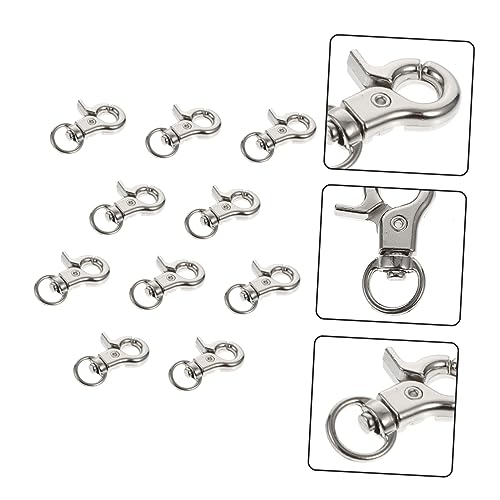 YARNOW 10 Stück Teiliges Metall Vogelkäfigclips aus Robust und Bruchsicher Passend für Verschiedene Käfiggrößen Einfache Bedienung Dank Federndem Verschluss zum Sicheren Verschließen von von YARNOW