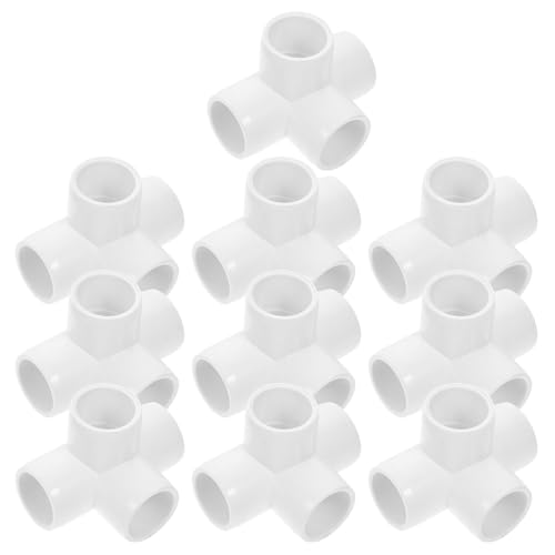 YARNOW 10 Stück Teiliges PVC Möbelanschlüsse Rechtwinkliger Eckverbinder für DIY Regal und Gartenstruktur Einfache Installation Langlebig von YARNOW