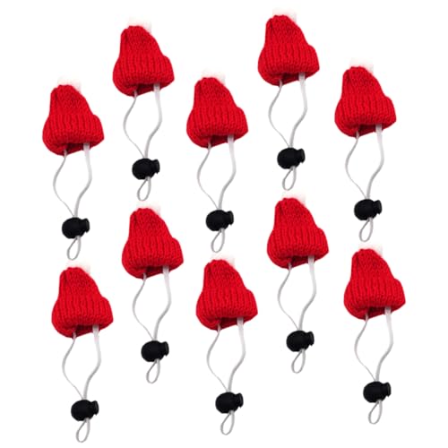 YARNOW 10 Stück Teiliges Set Niedliche Weihnachts Pet Mützen Verstellbar Gestrickt Elastisch Geeignet für Kleine Haustiere Wie Mäuse Igel Schildkröten Katzen Festliche Haustierbekleidung YARNOW 10 Stück Teiliges Set Niedliche Weihnachts Pet Mützen Verstellbar Gestrickt Elastisch Geeignet für Kleine Haustiere Wie Mäuse Igel Schildkröten Katzen Festliche Haustierbekleidung von YARNOW