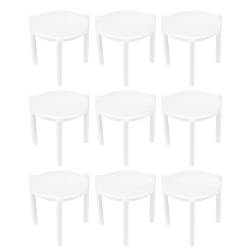 YARNOW 100 Stück Pizzatisch Box Ständer Pizza Box Pizza Saver Pizza Stativ Stack Pizzafuß Pizzastapler Pizzaabstandhalter Pizza Unterstützung für Zuhause Restaurant Catering Boxen von YARNOW