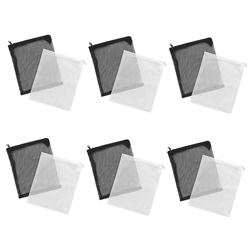 YARNOW 12 Stück Teiliges Aquarium Filterbeutel Langlebige Mesh Filtertaschen mit Reißverschluss Wiederverwendbar Feinmaschig für Teich und Fischbecken Geeignet für Diverse Filtermedien von YARNOW