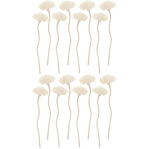 YARNOW 16 STK Tong- Aroma-diffusor-ersatzstäbchen Für Ätherische Öle Duft Luftbefeuchter Schilf Für Diffusor Rein Flasche Reben Rattan Nachfüllung Brückenwasser Weiß Braut von YARNOW