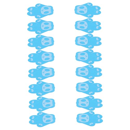 YARNOW 16 Stück Teiliges Atmungsaktive Hundepfoten-Pads rutschfeste Aufkleber für Hunde Leichte Unsichtbare Pfotenschutz-Sticker Sitz für Spaziergänge und Outdoor-aktivitäten von YARNOW