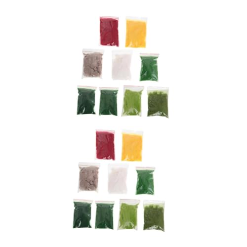 YARNOW 18 Stck. Teiliges Miniatur Landschaftsgras DIY Modellbau Streugras für Dioramen Schulprojekte und Modelllandschaften Flexibel Langlebig und Vielseitig Einsetzbar von YARNOW