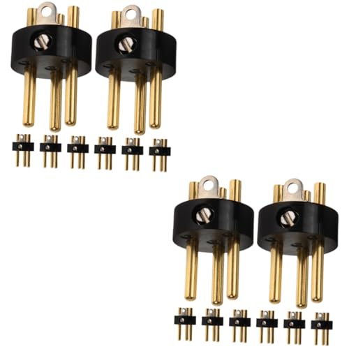 YARNOW 2 Sätze Xlr Pin Mikrofonstecker Adapter Robuste Audioplug Verbindung Für Mikrofone Und Aufnahmegeräte Kompakt Und Tragbar Für Ktv Und Professionelle Anwendungen 8 Stück * 2 von YARNOW