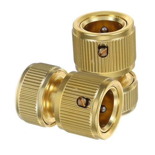 YARNOW 2 Stück Aluminiumlegierung Wasser Schlauchanschluss Schnellkupplungen Robuster Adapter für Gartenschlauch Einfache für Bewässerung und Wasserleitungen von YARNOW