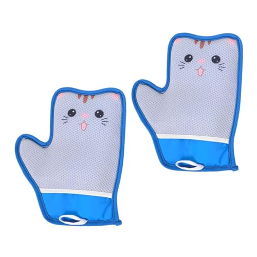 YARNOW 2 Stück Elektrostatische Haustier haareentfernungs Handschuhe Waschbare Wiederverwendbare Fellpflege Mittens für Katzen und Hunde Vielseitig für Sofa Bett Kleidung Teppich von YARNOW