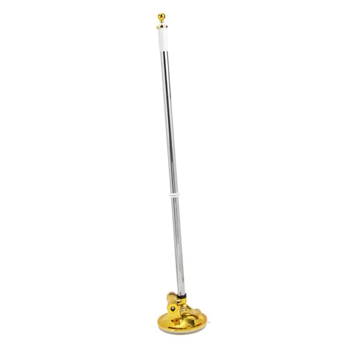 YARNOW 2 Stück Fahnenmast mit Saugnapf edelstahlstangen cauchtisch Regenbogen-Stolz-Fahnenmast Autofahne mit Saugnapf Flaggenbefestigungsstange universelle Flaggenhalterung Gummi Silver von YARNOW