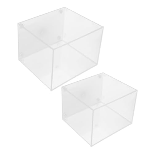 YARNOW 2stücke Mini-Aquarium Für Zuhause Durchsichtige Kunststoffschale Offenes Design Für Kampffische Platzsparend Für Schreibtisch Oder Regal Einfache Pflege Und Reinigung YARNOW 2stücke Mini-Aquarium Für Zuhause Durchsichtige Kunststoffschale Offenes Design Für Kampffische Platzsparend Für Schreibtisch Oder Regal Einfache Pflege Und Reinigung von YARNOW