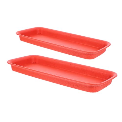 YARNOW 2 Stück Rechteckiger Pflanzuntersetzer Resin Stabile Wasserablage für Blumen und Pflanzenkübel Vielseitig als Tablett für Innen und Außenbereiche Leicht zu Reinigen und YARNOW 2 Stück Rechteckiger Pflanzuntersetzer Resin Stabile Wasserablage für Blumen und Pflanzenkübel Vielseitig als Tablett für Innen und Außenbereiche Leicht zu Reinigen und von YARNOW