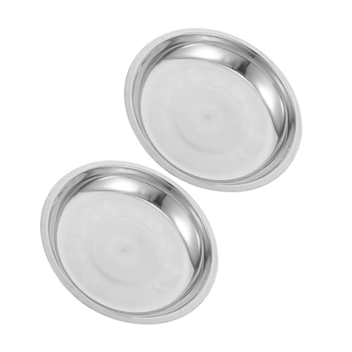 YARNOW 2 Stück Set Flache Futternäpfe für Hunde und Katzen Robust Korrosionsbeständig Großzügiges Fassungsvermögen für Futter und Wasser Leicht zu Reinigen für Mehrere Haustiere YARNOW 2 Stück Set Flache Futternäpfe für Hunde und Katzen Robust Korrosionsbeständig Großzügiges Fassungsvermögen für Futter und Wasser Leicht zu Reinigen für Mehrere Haustiere von YARNOW