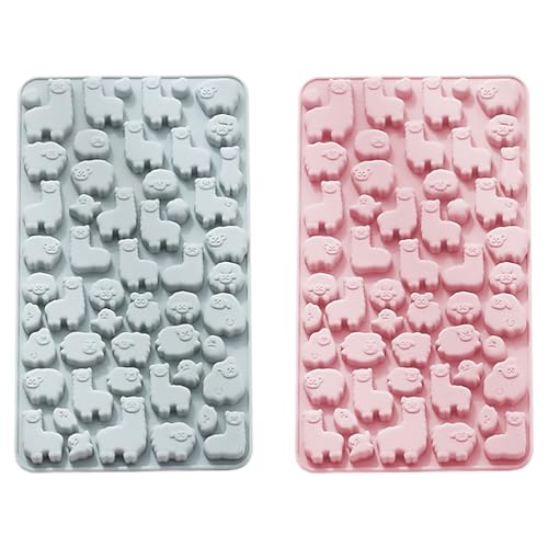 2 Stück Silikon Schokoladenformen Alpaka Tierform Gießformen Für Pralinen Süßigkeiten Fondant Schokolade Und Bastelarbeiten Blau + Rosa 2 Stück Silikon Schokoladenformen Alpaka Tierform Gießformen Für Pralinen Süßigkeiten Fondant Schokolade Und Bastelarbeiten Blau + Rosa von YARNOW