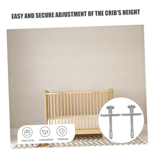 YARNOW 2 Stück Teiliges Federstift verriegelungsset für Babybett Robustes Zubehör für Kinderbett Federbelasteter Riegel Höhenverstellbar Sichere Befestigung Langlebig und Einfach zu YARNOW 2 Stück Teiliges Federstift verriegelungsset für Babybett Robustes Zubehör für Kinderbett Federbelasteter Riegel Höhenverstellbar Sichere Befestigung Langlebig und Einfach zu von YARNOW