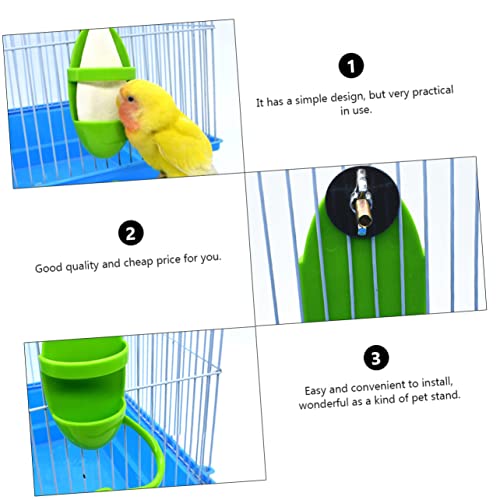 YARNOW 2 Stück Vogelsitzstange aus Robustem Material Praktische Futterstation für Papageien Wellensittiche und Sittiche als Vogelzubehör für Käfig und Vogelkäfig Grün YARNOW 2 Stück Vogelsitzstange aus Robustem Material Praktische Futterstation für Papageien Wellensittiche und Sittiche als Vogelzubehör für Käfig und Vogelkäfig Grün von YARNOW