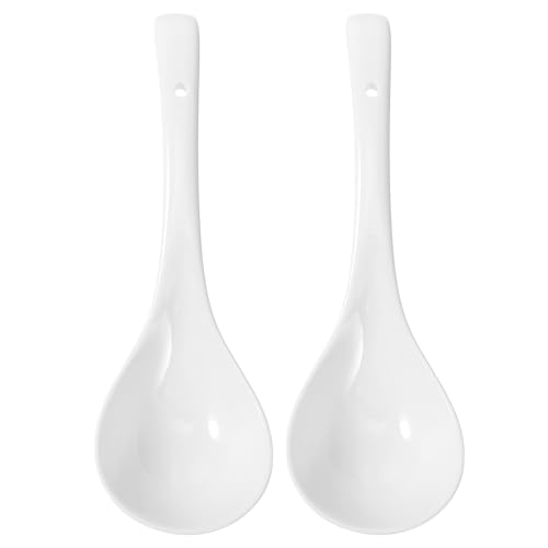 YARNOW 2 Stücke Groß Porzellanlöffel Chinesische Japanische Suppenlöffel Keramikl Löffel Porzellan Löffelchen Eierlöffel Asiatische Esslöffel Servierlöffel Kaffeelöffel Vorspeise Besteck YARNOW 2 Stücke Groß Porzellanlöffel Chinesische Japanische Suppenlöffel Keramikl Löffel Porzellan Löffelchen Eierlöffel Asiatische Esslöffel Servierlöffel Kaffeelöffel Vorspeise Besteck von YARNOW