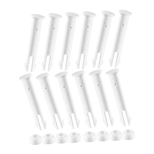 YARNOW 20 Stück Teiliges Kunststoff Pool Verbindungsstifte mit Kappe Lang Langlebige Abs Ersatzteile für Runde Aufstellpools Einfach zu Montieren Schwimmbadzubehör von YARNOW