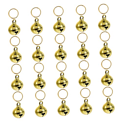 YARNOW 20 Stück Teiliges Kupfer Glocken Weihnachtsbaumschmuck Haustieranhänger Tierglocken Dekorativ Langlebig Festlich für Hundehalsband und Bastelprojekte von YARNOW