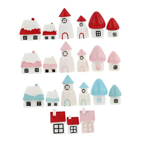 YARNOW 21 Stück Teiliges Weihnachts Deko Resin Miniatur Häuser und Schloss Mix Handliche Tischdeko für Festliche Xmas Atmosphäre Vielseitige Weihnachtsfiguren für Innenräume YARNOW 21 Stück Teiliges Weihnachts Deko Resin Miniatur Häuser und Schloss Mix Handliche Tischdeko für Festliche Xmas Atmosphäre Vielseitige Weihnachtsfiguren für Innenräume von YARNOW