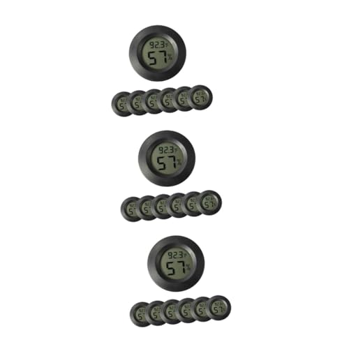 YARNOW 21 Stücke Runde Gewächshaus Monitor Temperatur Digital Meter Terrarium Feuchtigkeit Hygrometer Reptil Thermometer Mini Gauge Elektronische Für von YARNOW