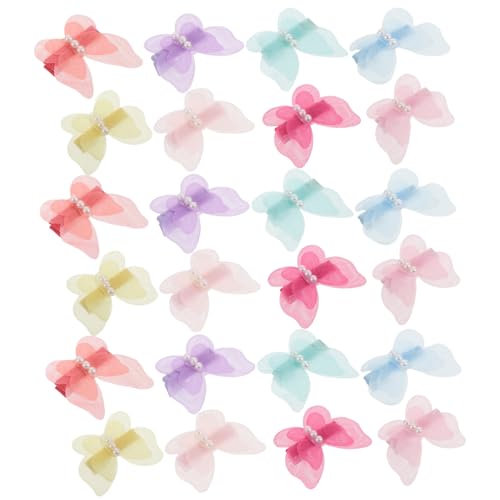 YARNOW 24 Stück Teiliges Schmetterling-haarklammern für Hunde und Katzen mit Künstlichen Perlen Kleine Sichere Clips in Bunten Farben Leichtes Komfortables Design für Welpen und Kätzchen YARNOW 24 Stück Teiliges Schmetterling-haarklammern für Hunde und Katzen mit Künstlichen Perlen Kleine Sichere Clips in Bunten Farben Leichtes Komfortables Design für Welpen und Kätzchen von YARNOW