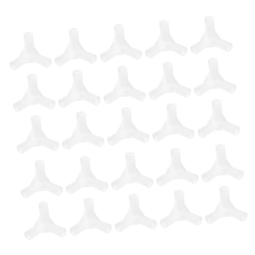 YARNOW 25 Stück Teiliges Zeltverbinder für Kunststoffrohre Outdoor Zeltstangen Ersatzteile Verstärkte Pavillon Verbindungsstücke für Garten Camping und Sonnenschutz Weiß Stabil und von YARNOW