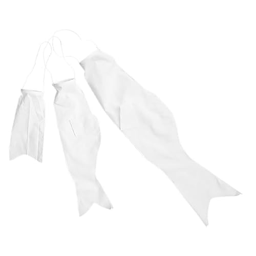 YARNOW 3 Stck Teiliges Japanisches DIY Karpfen Windsack Leere Koinobori Fahnen Strapazierfähigem zum Bemalen und Basteln für Kreative Gartendekoration und Outdoor Flaggen von YARNOW