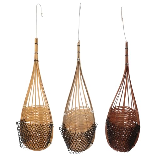 YARNOW 3 Stück Hängepflanzkorb Handgefertigt Atmungsaktiv Flexibel Balkon Garten Blumenhalter Rustikale Wanddeko YARNOW 3 Stück Hängepflanzkorb Handgefertigt Atmungsaktiv Flexibel Balkon Garten Blumenhalter Rustikale Wanddeko von YARNOW