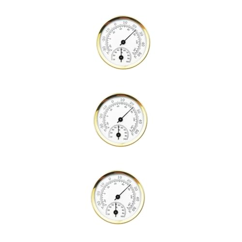 YARNOW 3 Stück Mini Analoge Hygrothermograph mit Präzisem Zeiger Langlebigem Sensor Temperatur Feuchtigkeitsmesser Geeignet für Kühlschrank Gefrierschrank Gewächshaus Praktisch und YARNOW 3 Stück Mini Analoge Hygrothermograph mit Präzisem Zeiger Langlebigem Sensor Temperatur Feuchtigkeitsmesser Geeignet für Kühlschrank Gefrierschrank Gewächshaus Praktisch und von YARNOW