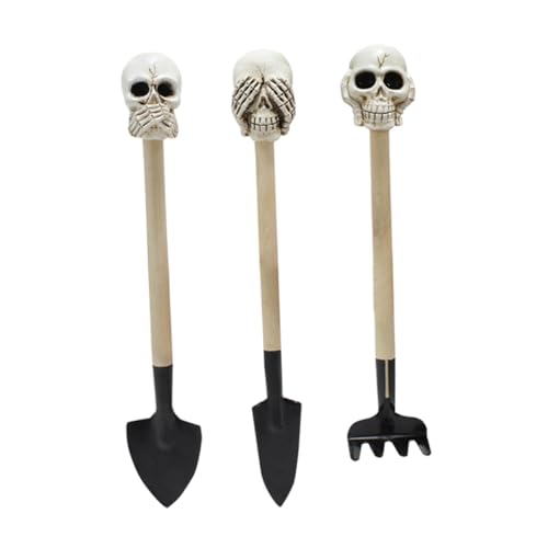 YARNOW 3 Stück Teiliges Gartenschaufel Set Harz Kleine Hand für Pflanzarbeiten und Bodenlockerung Antikes Design Robustes Gartenwerkzeug für Grünpflanzen und Sukkulenten von YARNOW