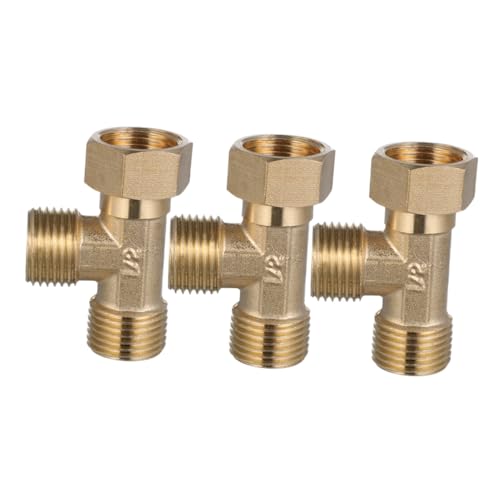 YARNOW 3 Stück Teiliges Kupfer Wasserleitung Verteiler Hochpräziser Dreiwege-adapter für Solar Warmwasserbereiter Gewindefitting Rohrverbinder für Haus Gewerbeinstallation YARNOW 3 Stück Teiliges Kupfer Wasserleitung Verteiler Hochpräziser Dreiwege-adapter für Solar Warmwasserbereiter Gewindefitting Rohrverbinder für Haus Gewerbeinstallation von YARNOW