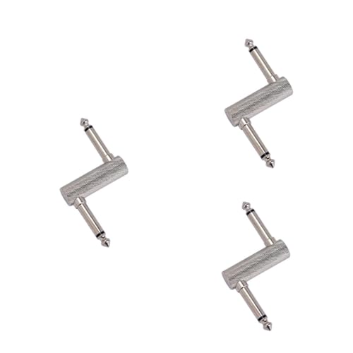 YARNOW 3 Stück Z Type Effektpedalanschluss Stecker für Gitarre und Bass Jack Adapter für Pedalboard Robuster Langlebiger Kuppler Silber für Optimales Signal und Ordnung YARNOW 3 Stück Z Type Effektpedalanschluss Stecker für Gitarre und Bass Jack Adapter für Pedalboard Robuster Langlebiger Kuppler Silber für Optimales Signal und Ordnung von YARNOW