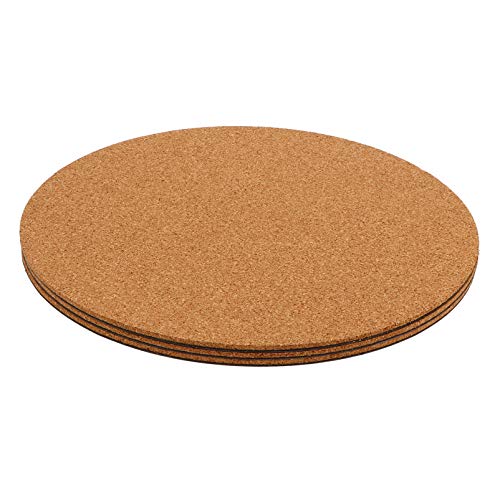 YARNOW Pflanzschale 3 Stücke Kork Untersetzer Topfuntersetzer Korkuntersetzer Basteln Mini Pinnwand Coaster Pads rutschfest Topfmatte Getr?nke Untersetzer für T? Pfannen Schüsseln 25cm von YARNOW