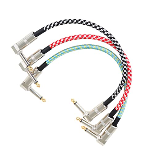 YARNOW 3Stücke Teiliges Gitarreninstrument Kabelset Gewebtes Effektverbindungsdraht für Gitarre und Bass Geräuschreduzierend und Langlebig Vielseitig Einsetzbar YARNOW 3Stücke Teiliges Gitarreninstrument Kabelset Gewebtes Effektverbindungsdraht für Gitarre und Bass Geräuschreduzierend und Langlebig Vielseitig Einsetzbar von YARNOW
