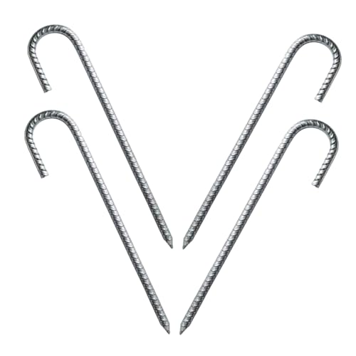 YARNOW 4 STÜCKE Teiliges Verzinkte U Förmige Stahl Bodenanker Schwer Belastbar Stabile Erdanker für Garten Zelt Trampolin und Außendekoration Vielseitig Einsetzbar YARNOW 4 STÜCKE Teiliges Verzinkte U Förmige Stahl Bodenanker Schwer Belastbar Stabile Erdanker für Garten Zelt Trampolin und Außendekoration Vielseitig Einsetzbar von YARNOW