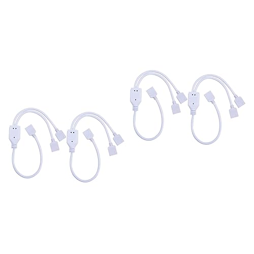 YARNOW 4stücke Pin Streifen Splitter Kabel Ports Verbindung Für Rgb Lichtstreifen Einfache Installation Ohne Löten Geeignet Für Smd Rgb Streifen Weiß YARNOW 4stücke Pin Streifen Splitter Kabel Ports Verbindung Für Rgb Lichtstreifen Einfache Installation Ohne Löten Geeignet Für Smd Rgb Streifen Weiß von YARNOW