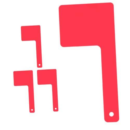 YARNOW 4 Stück Teiliges Acryl Briefkasten flaggen Drehbare Rote Flagge Witterungsbeständig und Dekorativ Ersatzteil für Außenbriefkästen Einfache Anbringung Patriotisches Design von YARNOW