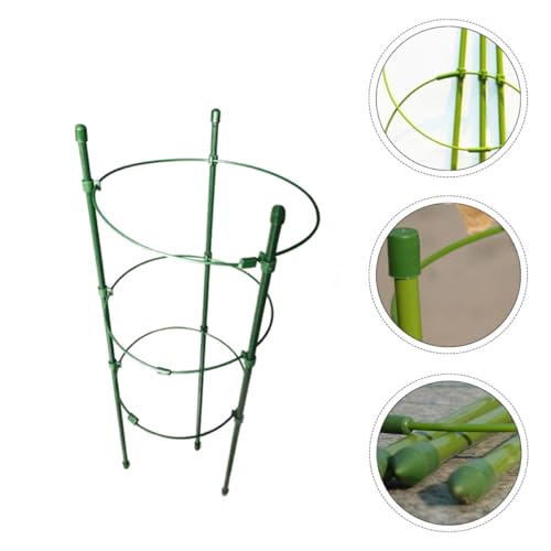 YARNOW 4 Stück Teiliges Garten rankgitter aus Beschichtetem Eisen Stabiles Kletterpflanzen stützgestell für Paprika und Auberginen Hohe Rankhilfe für Außenpflanzen Leichtes von YARNOW