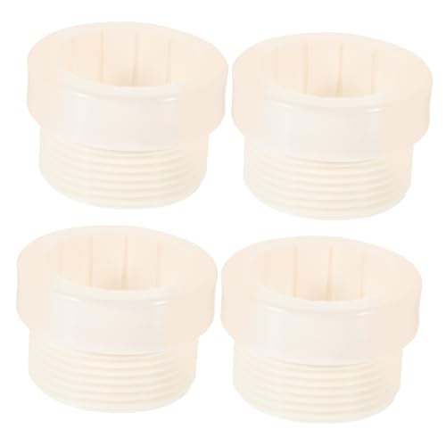 YARNOW 4 Stück Teiliges Gewinde Pool Sonnenschirm Stabilisator Wetterfester Außendurchmesser Adapter für Schirmstangen Stabiler Außeneinsatz für Terrasse Pool und Strand von YARNOW