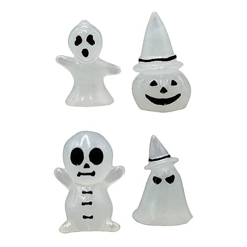 YARNOW 4 Stück Teiliges Halloween Deko Set Leuchtende Miniatur Resinfiguren mit und Kürbisdesign Fluoreszierende Halloween Miniaturen für Tisch und Regaldekoration Stimmungsvolle Party YARNOW 4 Stück Teiliges Halloween Deko Set Leuchtende Miniatur Resinfiguren mit und Kürbisdesign Fluoreszierende Halloween Miniaturen für Tisch und Regaldekoration Stimmungsvolle Party von YARNOW
