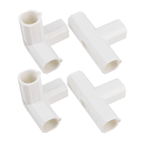 YARNOW 4 Stück Teiliges Rohrverbinder Fittings Kindersichere Spielzaun Ersatzteile Flexibel Erweiterbar für Indoor Spielgehege und Sicherheitsgitter von YARNOW