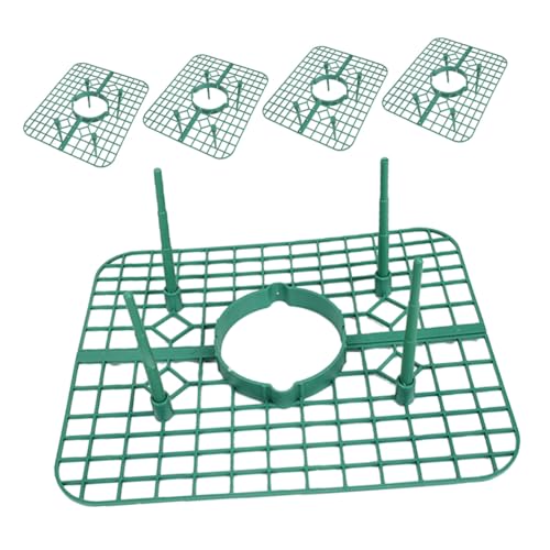 YARNOW 5 Stück Teiliges Erdbeer Stützgestell mit Beinen Quadratischer Erhöhtes Erdbeer Anzuchtrahmen Schützt Früchte vor Fäulnis Verbessert Luftzirkulation für Gesunde Pflanzenerträge von YARNOW