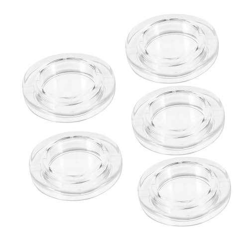 YARNOW 5 Stück Teiliges Transparenter Schutzschalen für Gartentisch-sonnenschirmloch Einfache Befestigung Stabilisierende Ringschalen für Patio-Tisch Schützt vor Schmutz für Garten von YARNOW