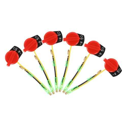 YARNOW 6 Stück Teiliges Doppelader Motor aus schalter aus Robustem Kunststoff und Kupfer Kompatibel mit Rasenmähern Gartentraktoren und Wasserpumpen Benutzerfreundlich und Sicher für von YARNOW