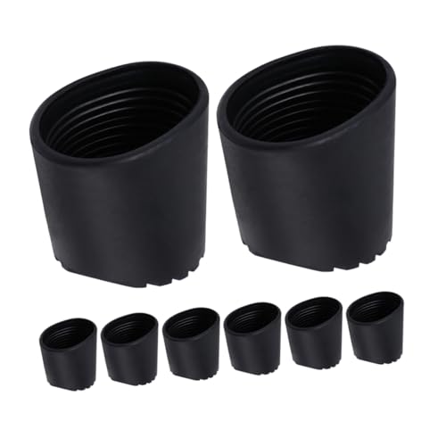 YARNOW 8 Stück Outdoor -Faltleiterfußabdeckung Leiter Gummifüße Leiterzubehör Leiter-Antirutschmatte Leiterstabilisatorpolster Anti-Rutsch-Leiter-Accessoires Black von YARNOW
