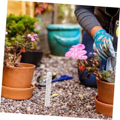 YARNOW 8 Stück Teiliges Transparenter Regenmesser Ersatzröhren aus Glas für Garten und Außenbereich Wetterbeständig Präzise Niederschlagsmessung für Gartenpflege Wetterforschung und von YARNOW