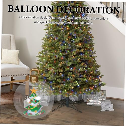 YARNOW Aufblasbare Weihnachtskugel PVC Garten Dekoration mit Innenstruktur Langlebig Wetterfest Leicht zu Lagern Weihnachtsrasen Ornament für Außenbereich Party Haustür Winterfest von YARNOW