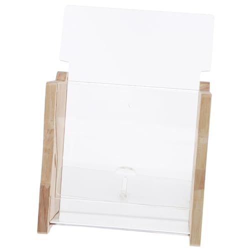 YARNOW Automatischer Futterspender für Hühner aus Transparentem Acryl Langlebiger Futtertrog zur Einfachen Fütterung von Vögeln und Papageien Praktischer und Robuster Futternapf für von YARNOW